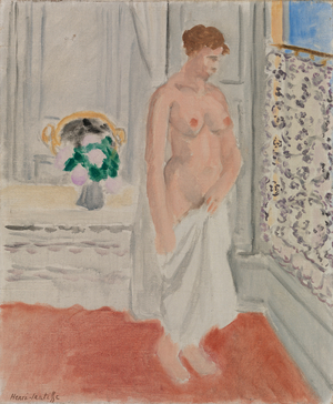 Standing Nude near Window, 1920 (oil on canvas)