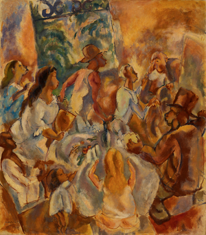 Cuban Hospitality, 1915 (oil on canvas)