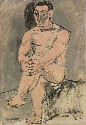 Man Seated (oil on canvas)
