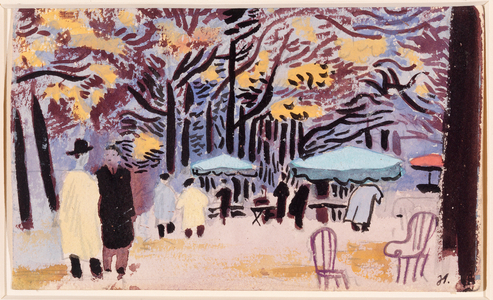 Les Tuileries (w/c on paper)