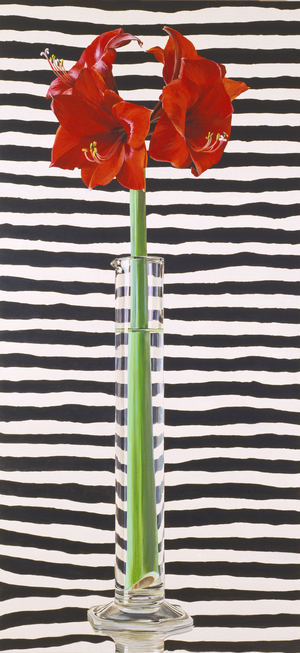 Amaryllis with Tie, 2000 (acrylic on linen)