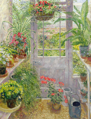 Conservatory (oil on canvas)