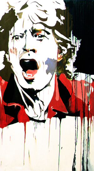 Mick Jagger (b.1943) 2003 (mixed media)