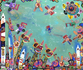 Picket This, 2009 (mixed media)