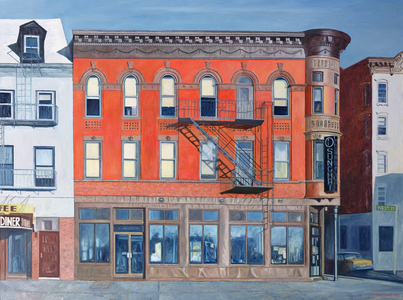 O'Sunghai Restaurant, West Village, 1990 (oil on canvas)