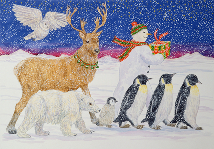 A Present for Santa (w/c on paper)