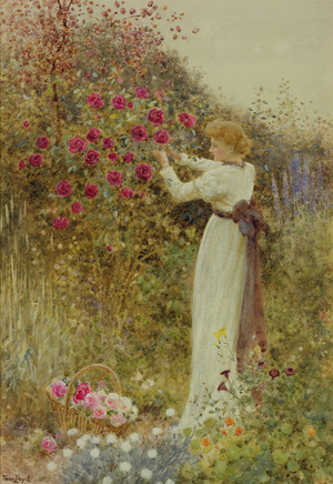 Roses, 1867 (w/c with bodycolour on paper)