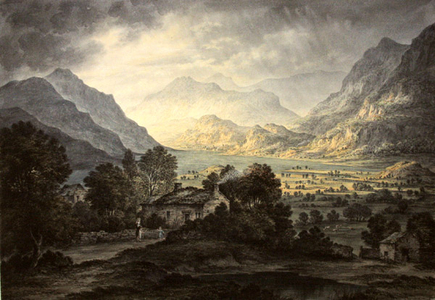 Place Fell and Hellvellyn, Ullswater, from Gowbarraow Park (w/c with gum arabic on paper)