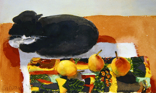 Yellow Shawl, 1998 (oil on linen)