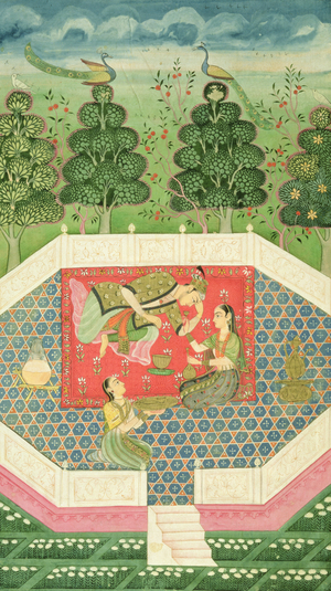 In. 11B.19  The Queen of the Fairies entertains the prince, c.1720-30 (vellum)