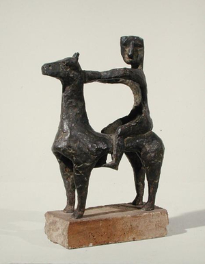 Horse and Rider, c.1953 (bronze)