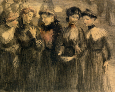 The Walk, c.1881 (pastel on paper)