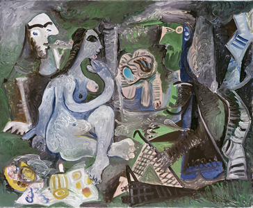 Les Dejeuners, 17th June 1961 (oil on canvas)