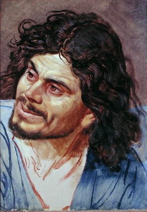 Head of a Serf, 1840 (oil on canvas)
