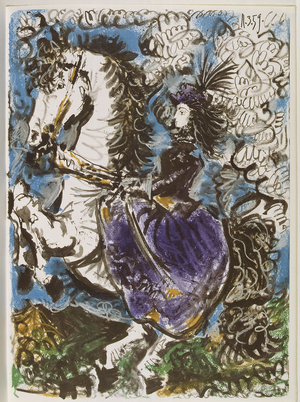 1959, from the 2nd Book in 'Toros y Toreros', published by le Cercle d'Art in 1961 (crayon and ink on paper)