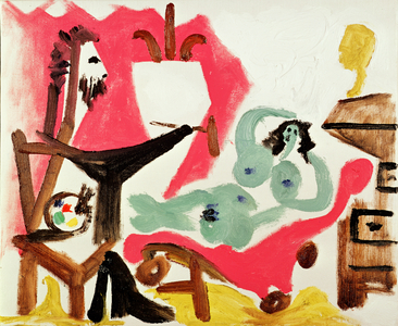 The Other Painters and the Other Models, 7th March 1963 (oil on canvas)