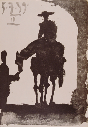 Picador, 1959, in 'Toros y Toreros', published by le Cercle d'Art in 1961 (Indian ink on paper)