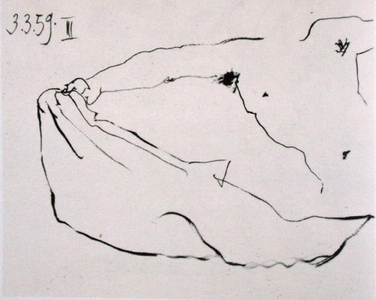 1959, from 2nd Book in 'Toros y Toreros', published by le Cercle d'Art in 1961 (Indian ink on paper)