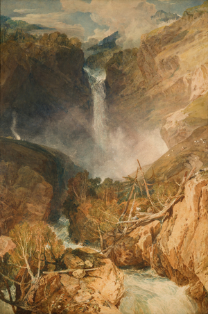 The Great Falls of the Reichenbach, 1804 (w/c on paper)