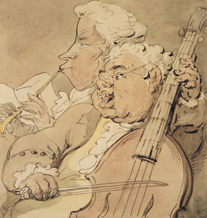 Two Musicians, c.1774 (w/c on paper)