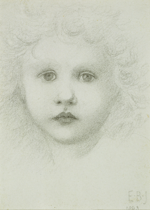 A child's head, 1883 (pencil on paper)