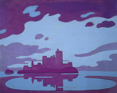 IF castle, 1989 (oil on hardboard)