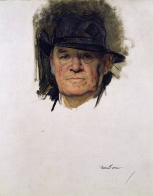 Study for a Portrait of Hilaire Belloc (1870-1953) 1939 (oil on canvas)