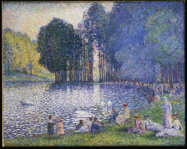The Lake in the Bois de Boulogne, c.1899 (oil on canvas)