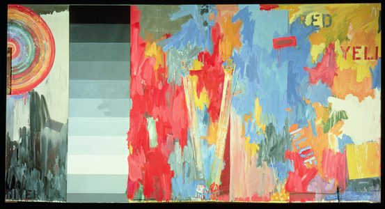 Diver, 1962 (mixed media on board)