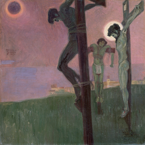 Crucifixion with darkened sun