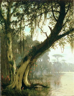 In the Bayou (oil on canvas)