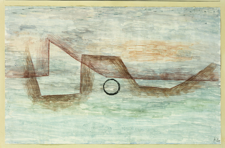 Flooding, 1931 (gouache on paper mounted on paper)