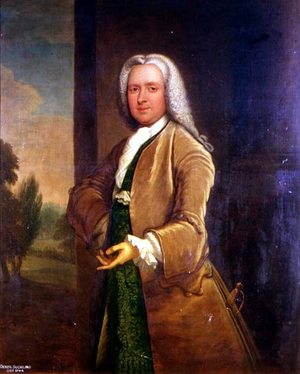 Portrait of Denzil Suckling (d.1744) (oil)