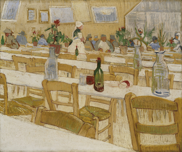A Restaurant Interior, 1887-88 (oil on canvas)
