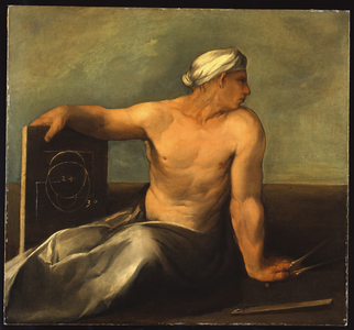 A Personification of Geometry (oil on canvas)