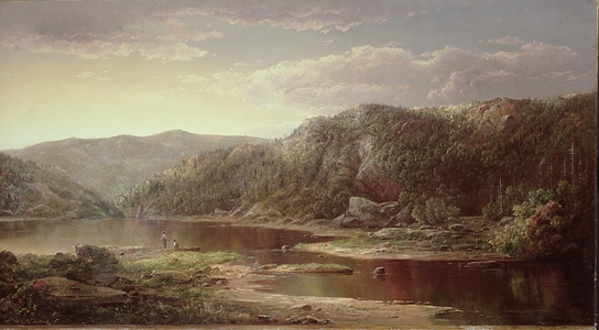 On the Shenandoah, c.1860 (oil on canvas)