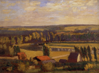 Avenue de la Breaule, Dieppe (oil on canvas)