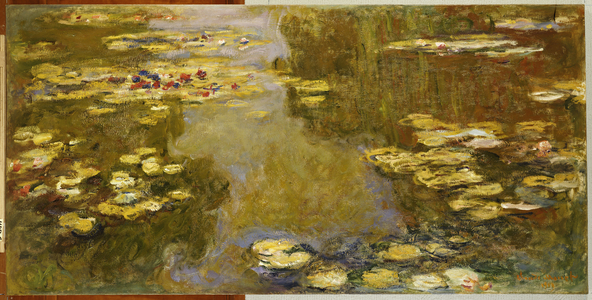 The Lily Pond (oil on canvas)