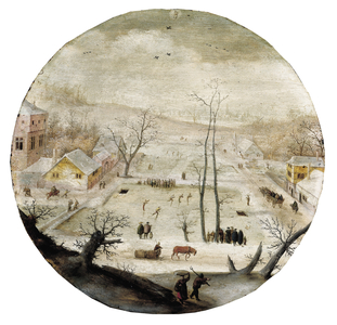 The Month of January (oil on panel)