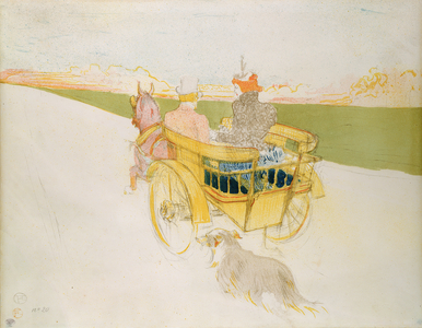 A Ride in the Country, or the English Trap (watercolour and pencil)