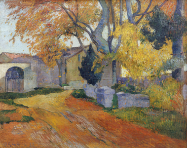 L'Allee des Alyscamps, 1888 (oil on canvas)