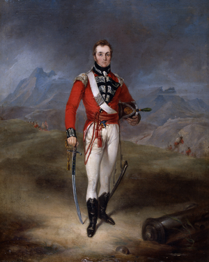 Portrait of Major Lambert Brabazon Urmston, wearing the uniform of the 45th Regiment (oil on canvas)