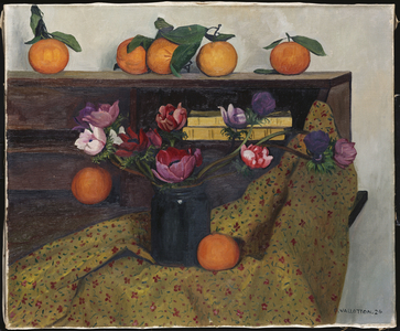 Anemones and Oranges, 1924 (oil on canvas)