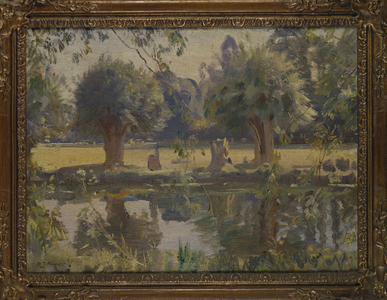 The River Stour at Dedham (oil on canvas)