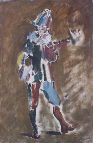 Study for Polichinelle, 1873 (oil on canvas)