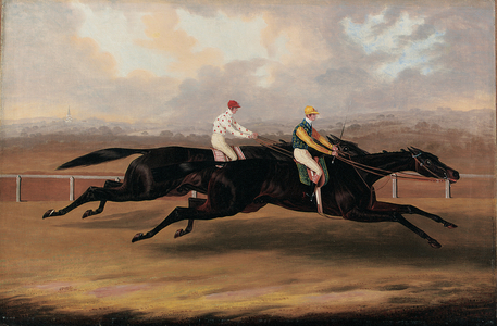 The Flying Dutchman and Voltigeur Running the Great Match Race (oil on canvas)