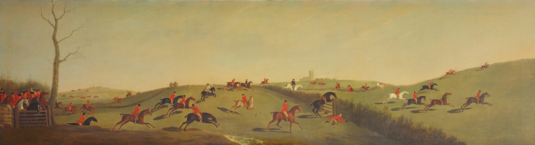 The start of the Billesdon Coplow Run, February 1800