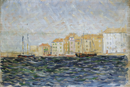 The Port of St. Tropez (oil on panel)