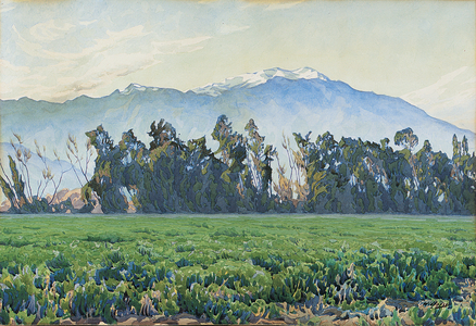 The Sierra Nevada Mountains (w/c on paper)