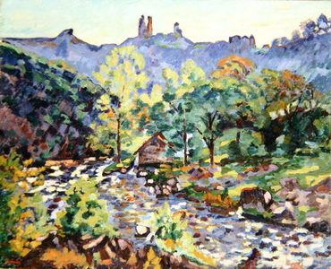 Ruins of the Chateau, Crozant, c.1905 (oil on canvas)